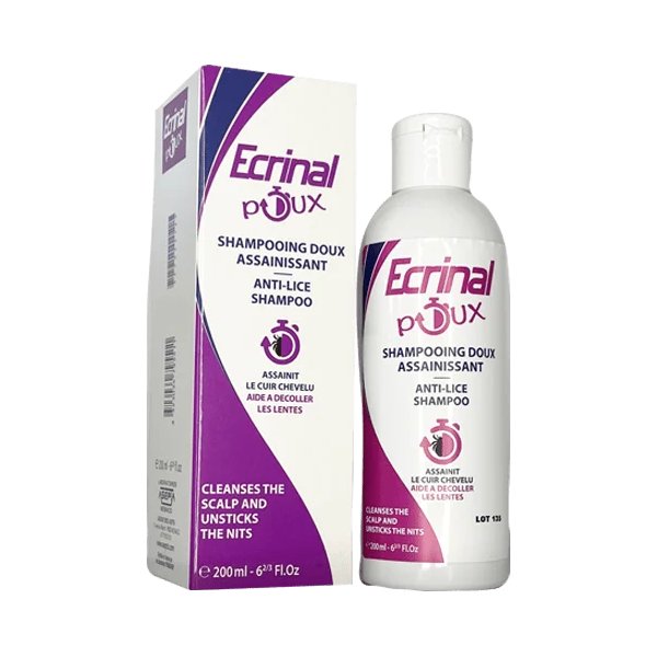 ECRINAL poux shampoing doux assainissant 200ml