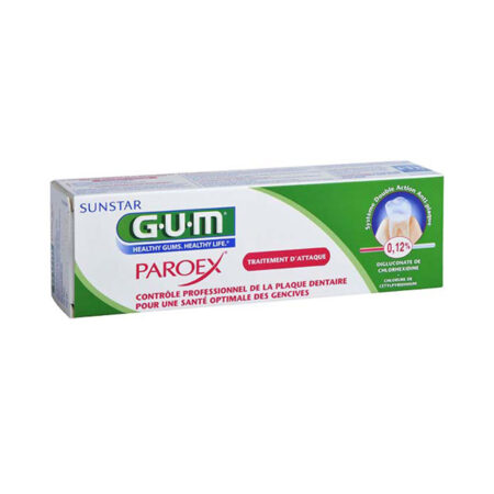 GUM Paroex dentifrice anti-plaque Tube de 75