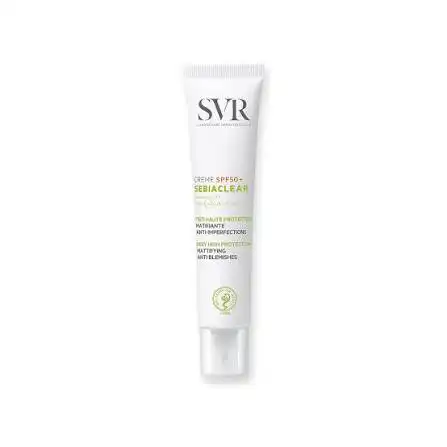 SVR ecran Sebiaclear creme spf50 haute protection solaire matifiant 40 ml