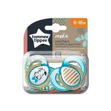 TOMMEE TIPPEE 2 ATTACHES SUCETTES CLIP-ON 0M+