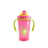Baby pur tasse avec paille et anses 300 ML 6M+ rose REF B68