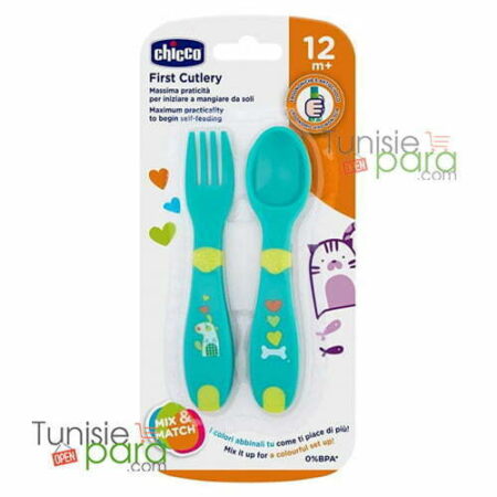 Chicco first baby cutlery 12 mois+