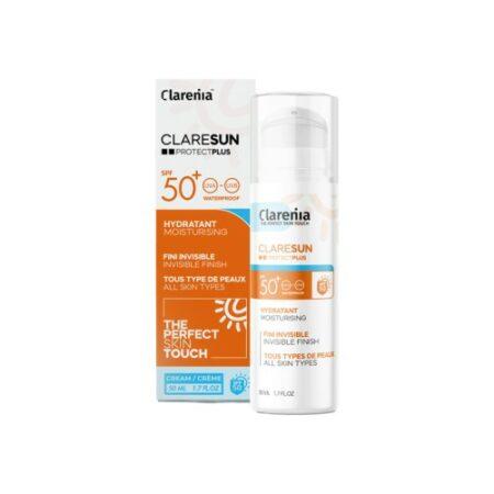 CLARENIA CLARESUN ecran hydratant invisible spf 50+ 50 ml