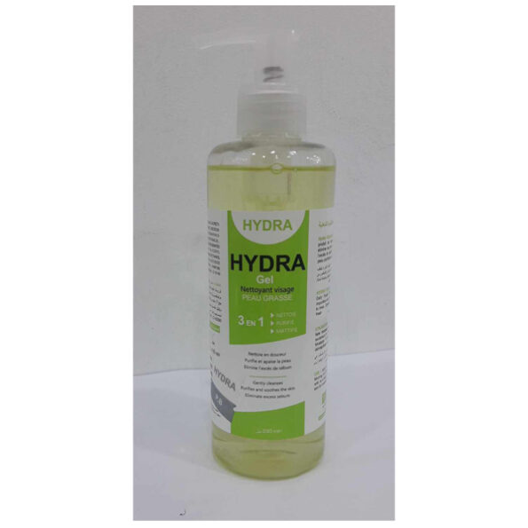 HYDRA gel nettoyant visage peaux grasse 230 ml