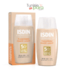 Isdin Fotoprotector fusion water color magic light spf50 fluide solaire teinté