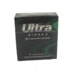 Ultra Condom Ribbed 3 pièces