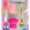 SWEET BEAUTY kit jade roller + eponge + brosse + eponge en silicone