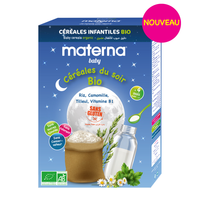 MATERNA compote pomme poire 130g