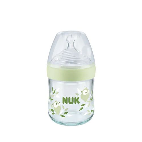 NUK - Biberon First Choice Plus, verre, anti-coliques, large