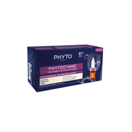 phytocyane cheveux anti chute femme 12 ampoules