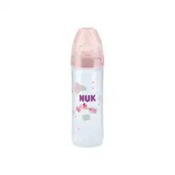 nuk biberon classique love 250 ml rose 6-18m