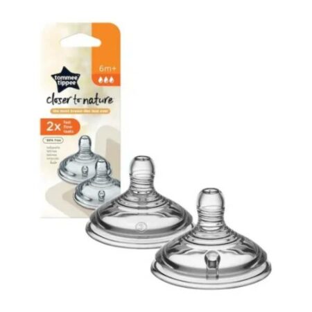 Tommee tippee closer to nature tetine debit rapide *2