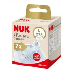 NUK 2 tetine nature sens L