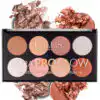 lollis ultra pro glow highlighter palette 8 couleurs n01