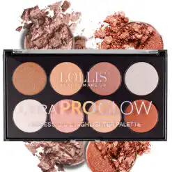 lollis ultra pro glow highlighter palette 8 couleurs n01