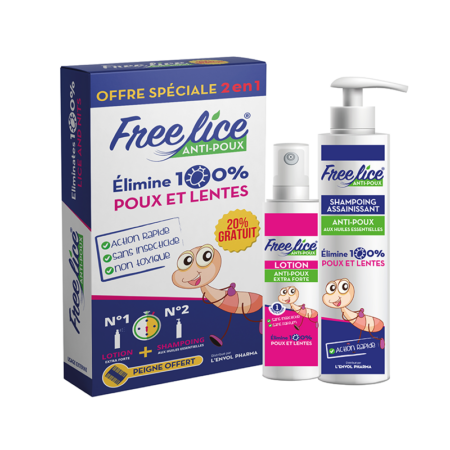 FREELICE anti poux shampoing et lotion