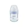 NUK biberon en verre nature sense S bleu 120 ml