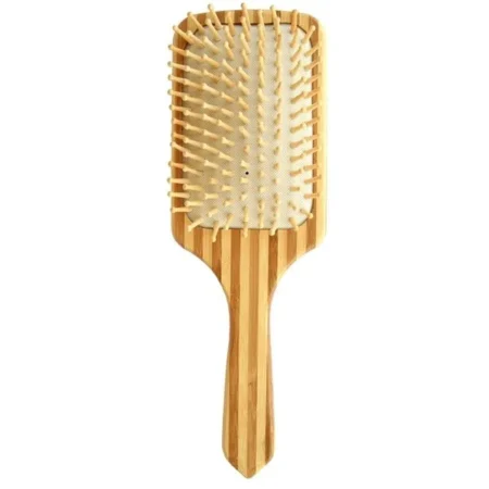 VEPA brosse cheveux carre en bois bambou blanc MB4-2