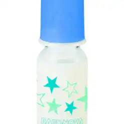 BABY NOVA biberon en verre stars bleu 125ml