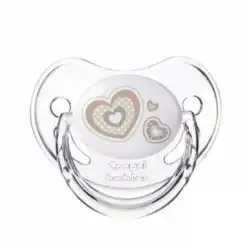 CANPOL BABIES SUCETTE  0-6M Coeur Beige 22/565