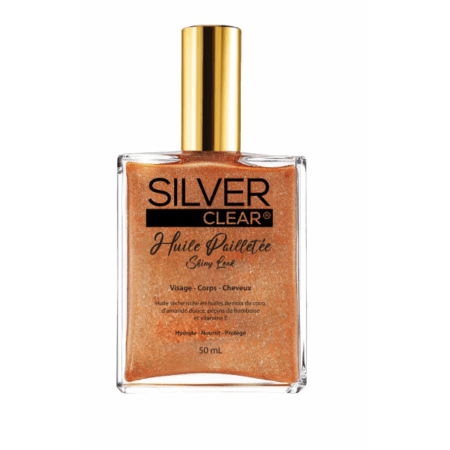 silver clear huile seche pailletee 50ml