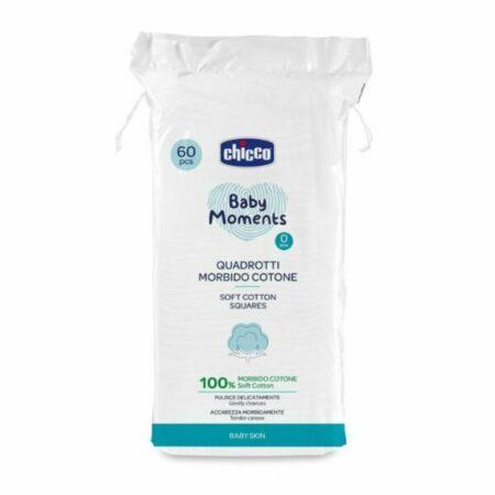 CHICCO baby moment cotton carre 60 pcs