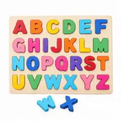 jouet : lettre MAJUSCUL puzzle bois