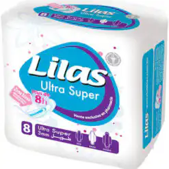 Lilas Serviettes Ultra SUPER 3mm B/8