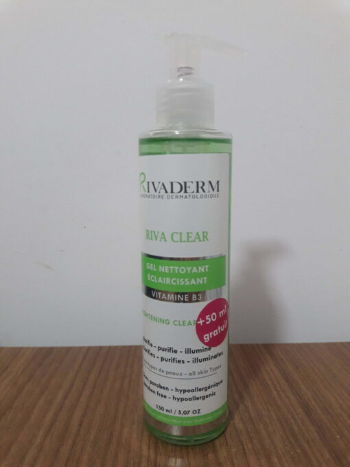 RIVA CLEAR gel nettoyant éclaircissant pompe 150 ml