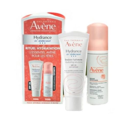 AVENE pack hydrance UV légère + mousse nett 50ml