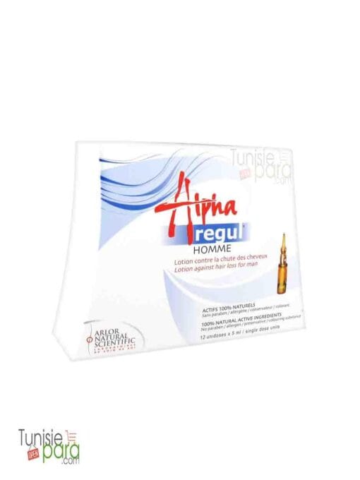 Alpharegul Lotion Anti-Chute pour Homme, 12 x 5 ml