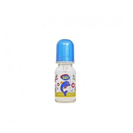 Baby pur  Mini-biberon en verre 120 ml bleu