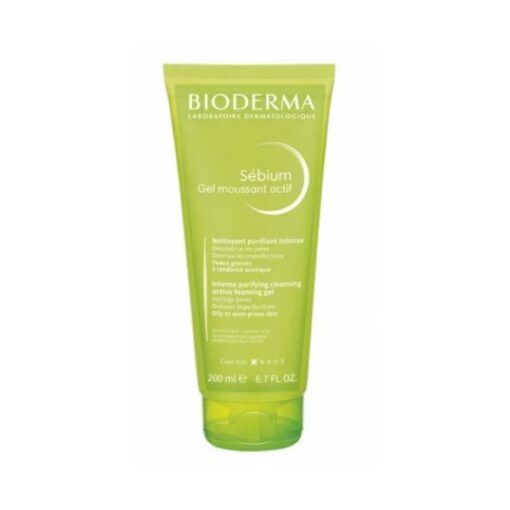 BIODERMA sebium gel moussant actif peaux graces a tendances acneiques 200ml