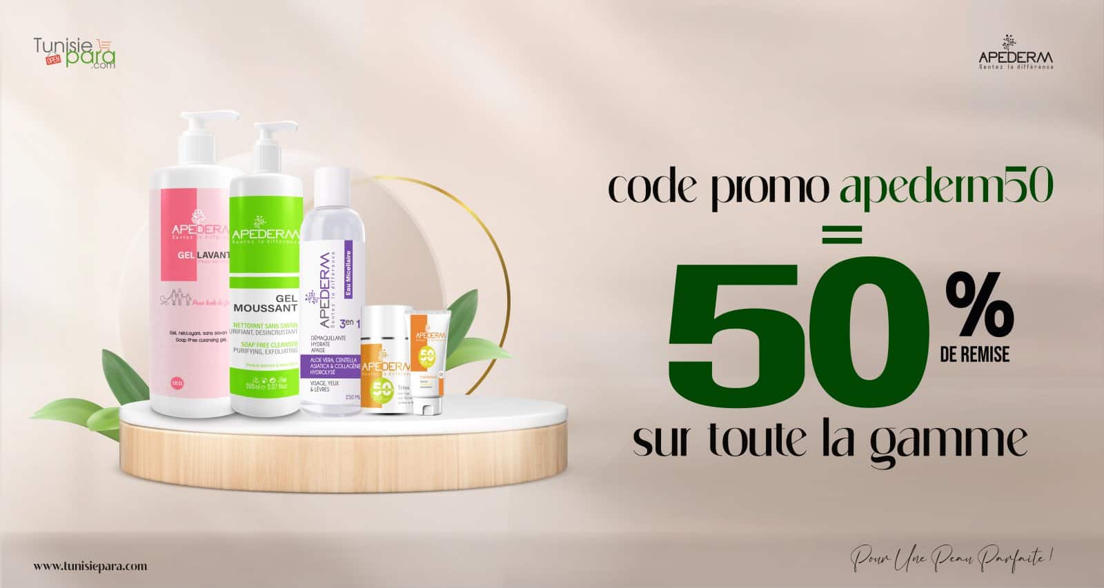 Code promo Apederm