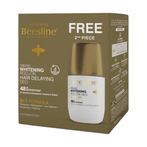 PACK BEESLINE 2 roll-on deo éclaircissant anti repousse poils 5en1 50ml*2