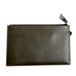 JOWA Pochette Tefza 100% cuir couleur vert olivier noir