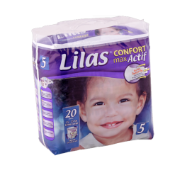 LILAS Confort max actif couche bebe T5 15-25kg