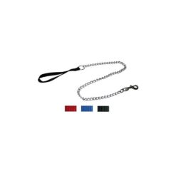 Laisse Nylon A/Chaine 1.1m/2mm Roug