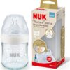 NUK biberon en verre nature sense S blanc 120 ml