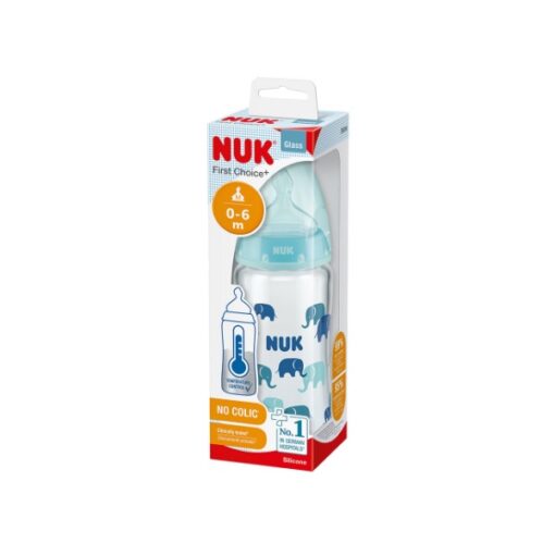 NUK first choice biberon en verre 240 ml