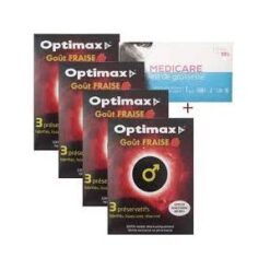 OPTIMAX preservatif fraise bt3