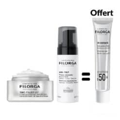 Filorga Pack Time-Filler 5XP : Crème Anti-Rides, Nettoyant et Soin Solaire