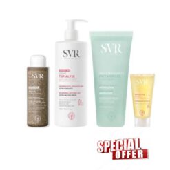 Pack SVR : Hydratation, Exfoliation et Nettoyage pour Peaux Sensibles