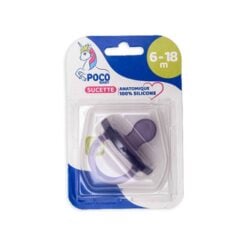 POCO sucette silicone 2eme age mauve