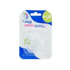 POCO sucette silicone 2eme age transparent