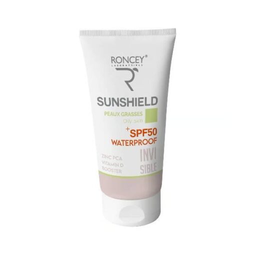 Roncey Ecran Sunshield Waterproof Peau Grasse SPF50+ Invisible 50ml (Emballages Deffectueux)