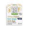 SO BIO Argan soin léger anti age nuit 50ml