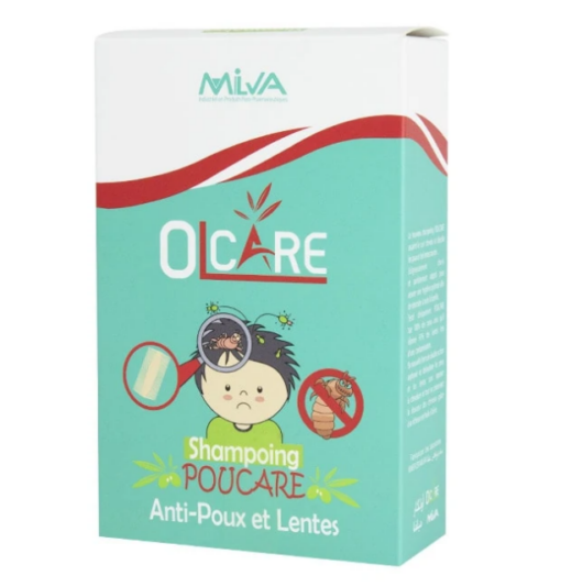 MILVA OLCARE shampoing poucare anti-poux et lentes (Emballages défectueux )