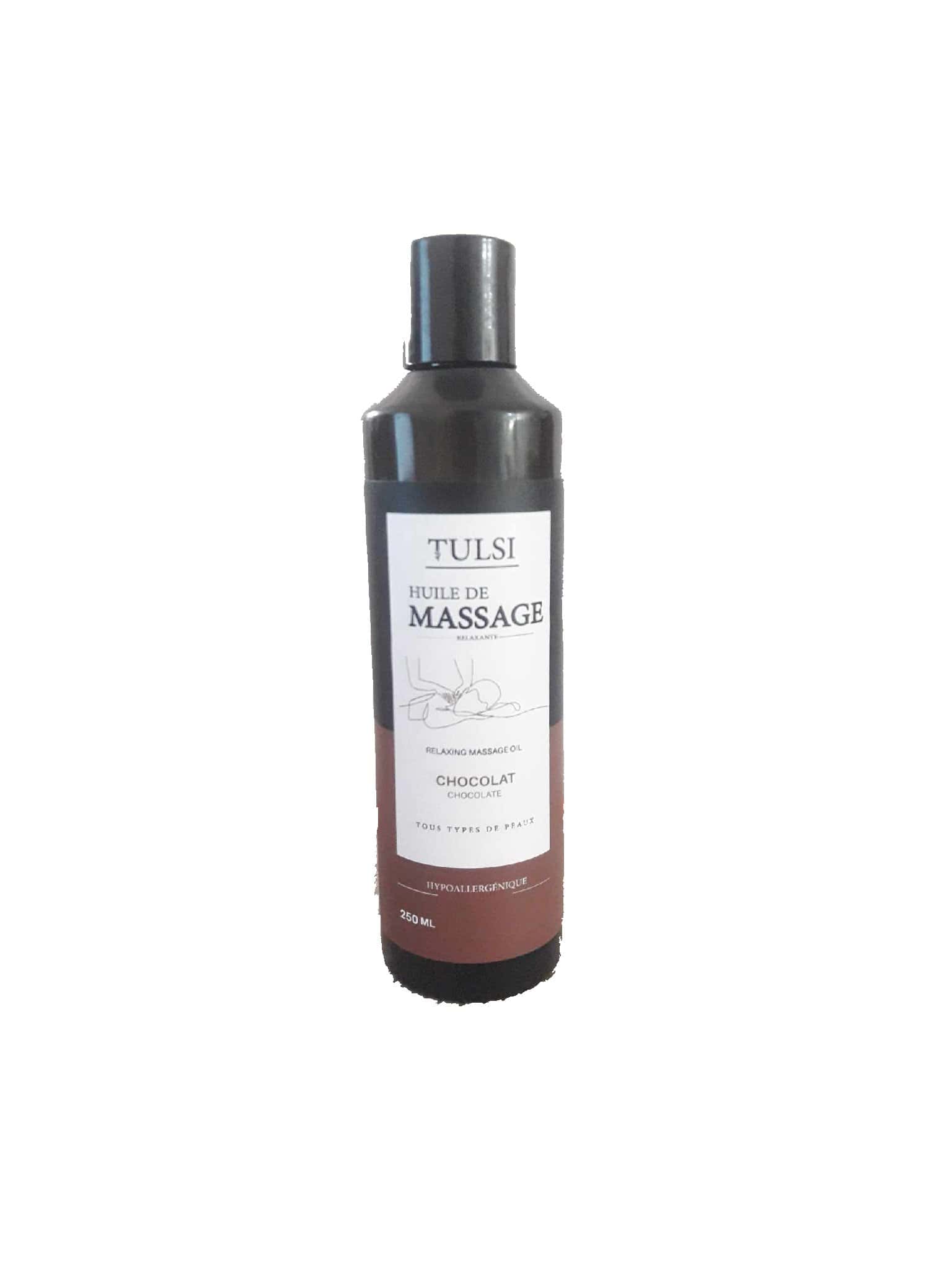 TULSI huile de massage chocolat 250 ml – Image 2