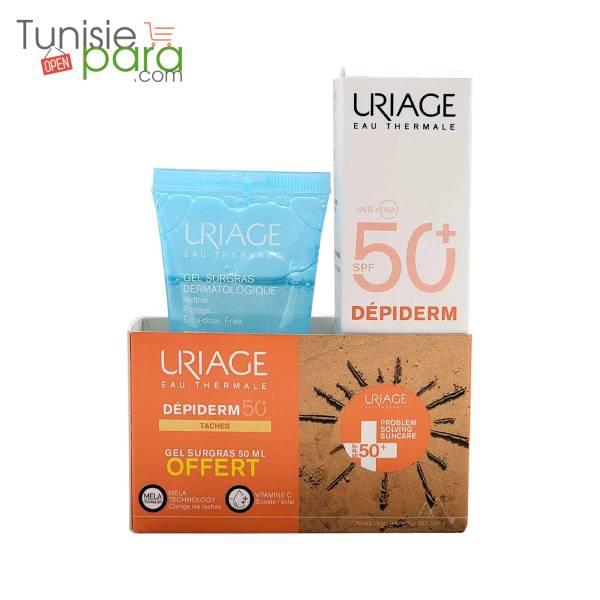 Uriage depiderm spf 50 + gel surgras 50ml offerte